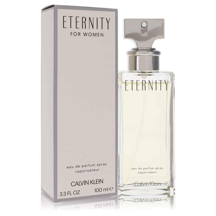 Eternity by Calvin Klein Eau De Parfum Spray 3.3 oz (Women).