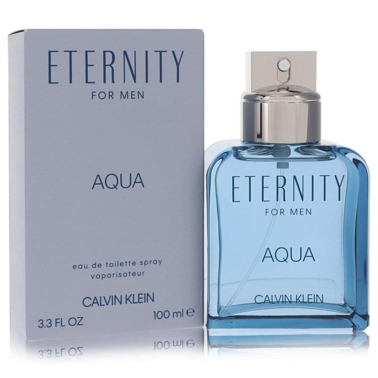 Eternity Aqua by Calvin Klein Eau De Toilette Spray 3.4 oz (Men).