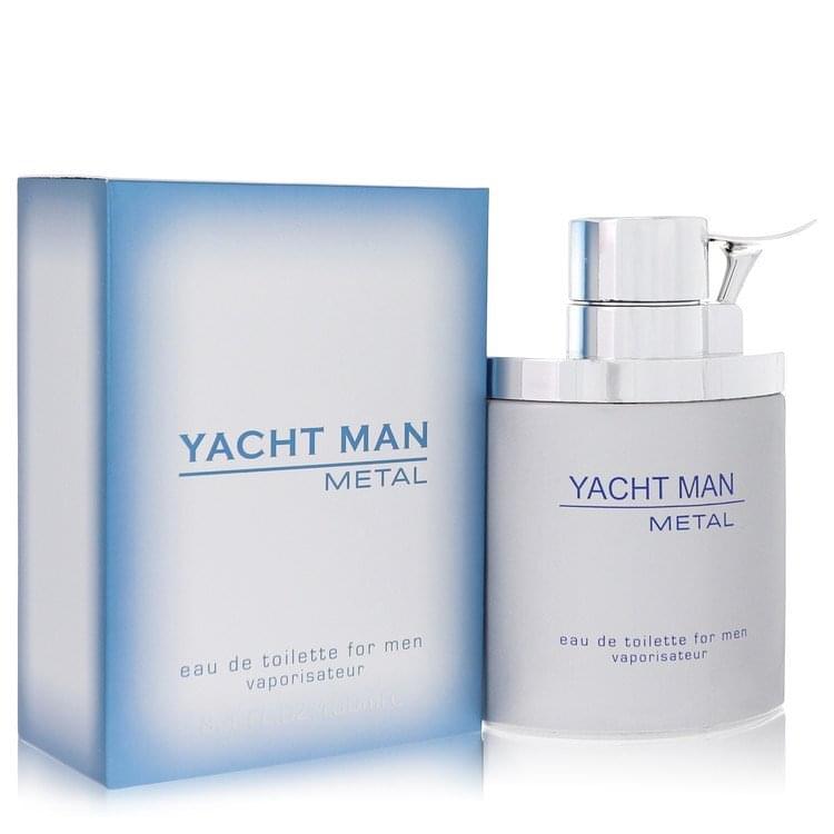 Yacht Man Metal by Myrurgia Eau De Toilette Spray 3.4 oz (Men).