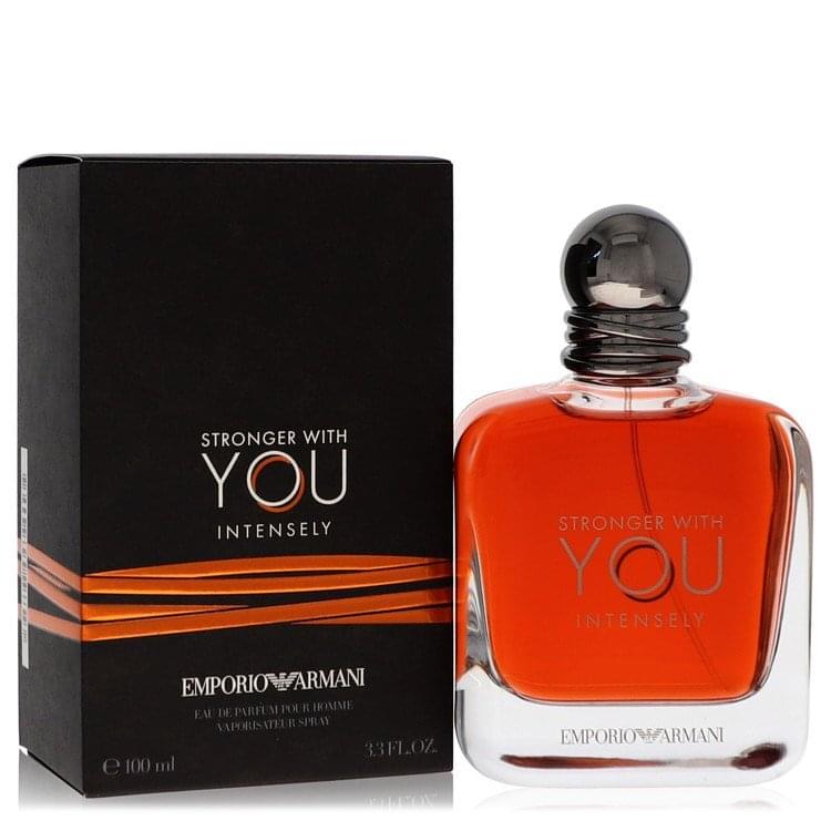 Stronger With You Intensely by Giorgio Armani Eau De Parfum Spray 3.4 oz (Men).