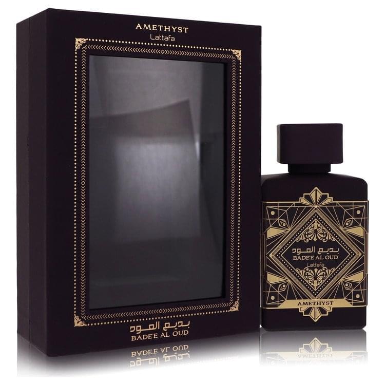 Lattafa Badee Al Oud Amethyst by Lattafa Eau De Parfum Spray (Unisex) 3.4 oz (Women).