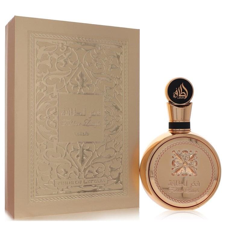 Lattafa Fakhar Gold by Lattafa Eau De Parfum Spray (Unisex) 3.4 oz (Men).